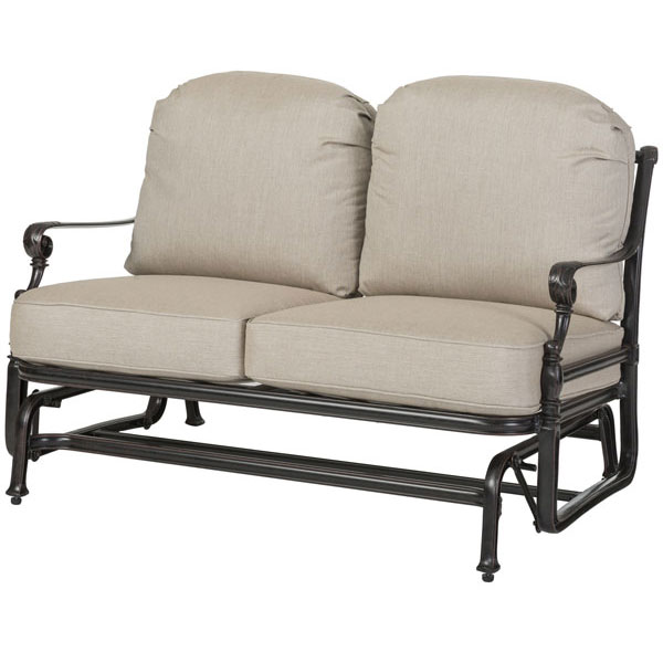 Grand Terrace Cushioned Loveseat Glider by Gensun - Image 2